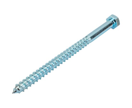 Шуруп с шестигранной головкой крепежная техника 12x180 10 шт. 497196 БК – изображение 3