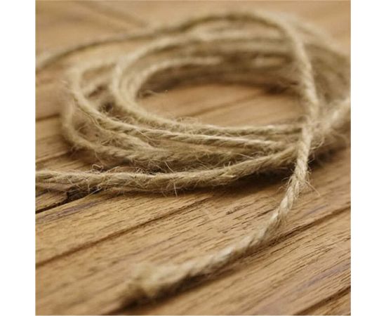 Джутовый шпагат СИМАЛЕНД диаметр 1,5 мм, скрученный, цвет натуральный, по 30 м 4312256 – изображение 3