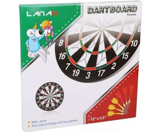 Дартс Наша Игрушка 29.5 см, двухсторонний, дротик-иголка 6 шт. 647015 – изображение 3