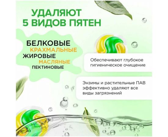 Биоразлагаемые концентрированные гипоаллергенные капсулы для стирки SYNERGETIC COLOR 40 шт 109815 – изображение 4