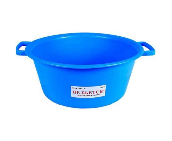 Таз для пищевых продуктов ОНЕСТ 12 л с ручкой ПВД мягкий Т12-0102 – изображение 6