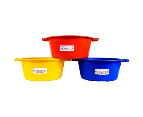 Таз для пищевых продуктов ОНЕСТ 12 л с ручкой ПВД мягкий Т12-0102 – изображение 7