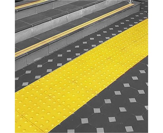 Тактильная плитка из ПВХ ПластФактор конус в ряд (преодолимое препятствие) 4630027111685 – изображение 8