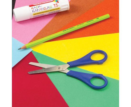 Ножницы Пифагор 135 мм, с линейкой, ассорти, в дисплее 230936 – изображение 8