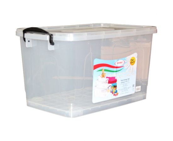 Контейнер для хранения Росспласт 35 л прозрачный 534324 