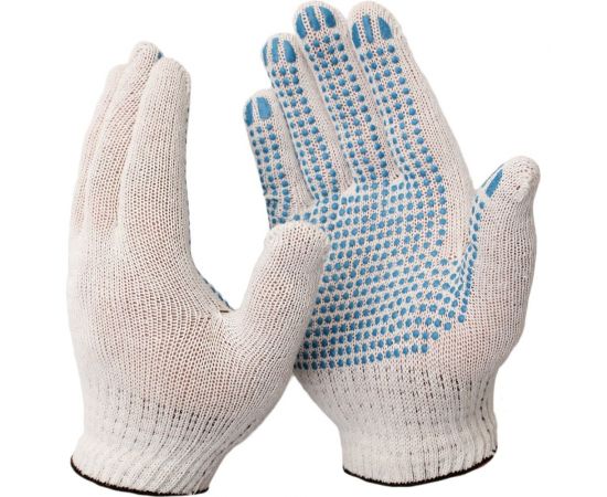 Перчатки ООО ЛидерТекс 10 класс, 4 нити, с ПВХ эконом, С 4670070000628 