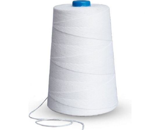 Прошивная нить ООО Комус лавсановая лш 180 белая 1000 метров упаковка пленка 1088348 