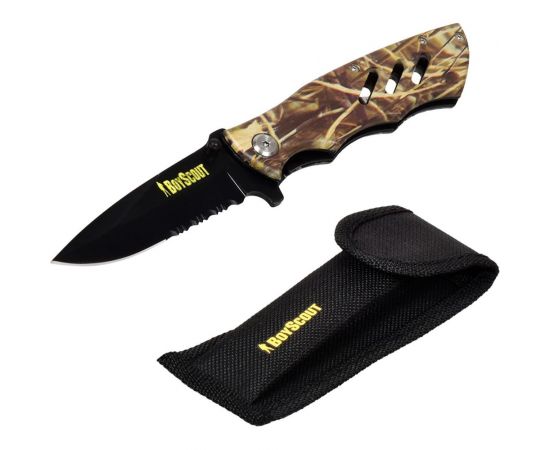 Складной нож BOYSCOUT Рейнджер 11.5/20см, в чехле 61287 