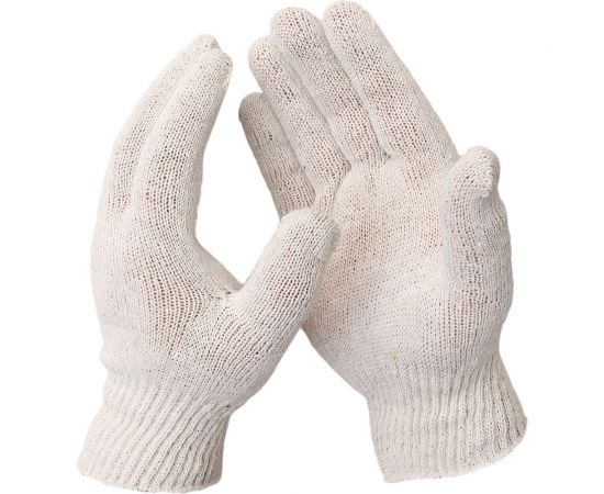 Перчатки ООО ЛидерТекс 10.6, 10 класс, 6 нитей, ХБ (С) 4670070000659 