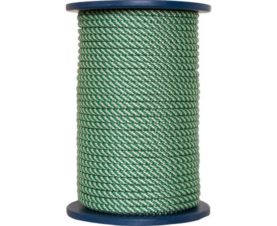 Полипропиленовый плетёный шнур ЛАНЕКС-КАНАТ LANEX 4 мм, 16 прядей, с сердечником, 300 м 4673737818239 