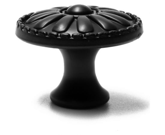 Ручка кнопка ТУНДРА РК205, цвет черный 6074964 