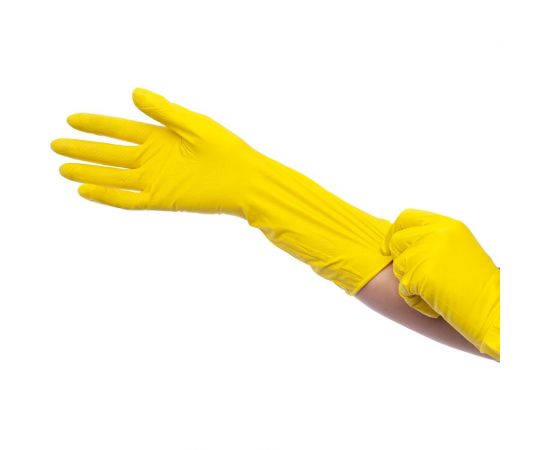 Хозяйственные латексные перчатки Home Queen/120/30, размер L, 77086 – изображение 2