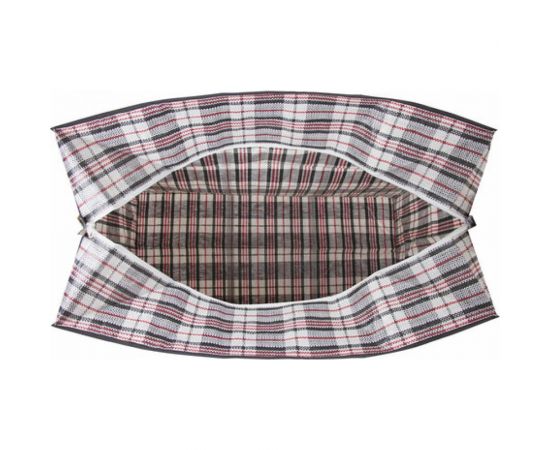 Хозяйственная сумка-баул ЛЮБАША, 80x60x35 см, 168 литров, черно-красная, 604704 – изображение 2