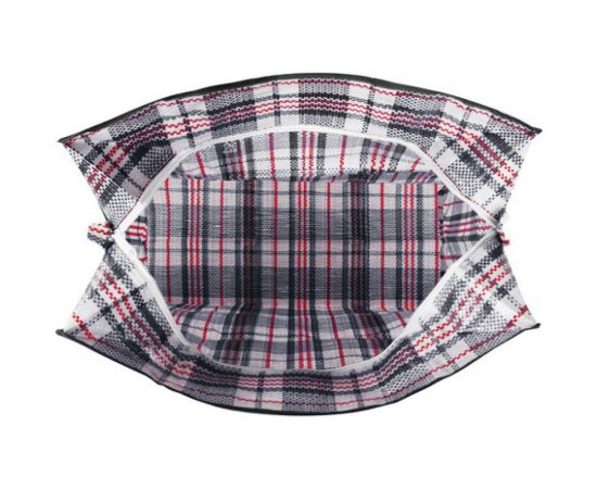 Хозяйственная сумка-баул ЛЮБАША полипропилен, 45x40x20 см, 36 литров, черно-красная, 130 г/м2 604696 – изображение 2