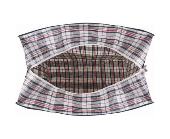 Хозяйственная сумка-баул ЛЮБАША, 60x50x30 см, 90 л, черно-красная, 604702 – изображение 2