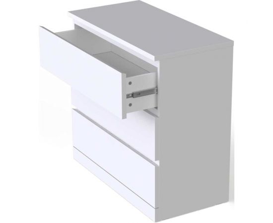 Комод Шведский Стандарт Варма, 3 ящика, 80x78x40, белый S00203 – изображение 2