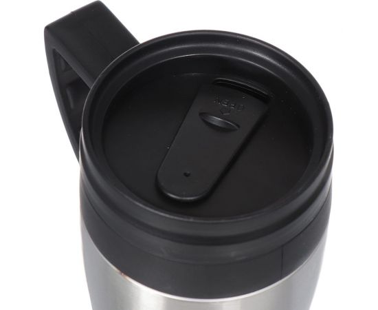 Термокружка DANIKS нерж сталь, пластик, 0.4 л, колба пластик, серебр, sl-109 306879 – изображение 2