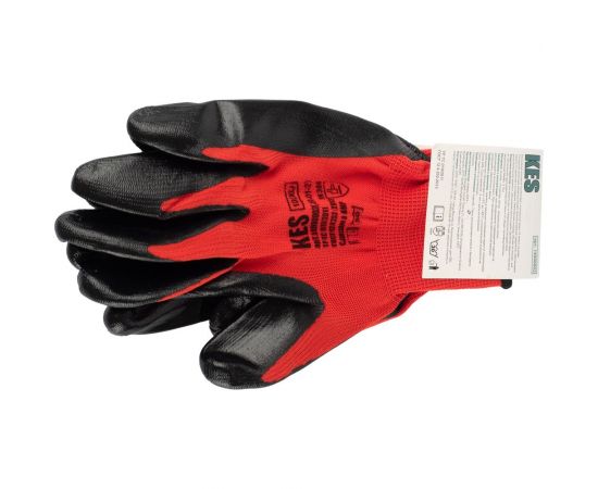 Перчатки из полиэстера КЭС, латексный облив ладони, размер 10/XL, 12шт 14000020 – изображение 3