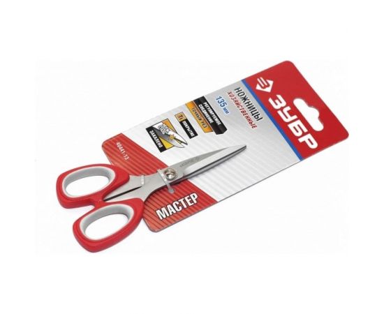 Хозяйственные ножницы 135мм ЗУБР МАСТЕР 40441-13 – изображение 3