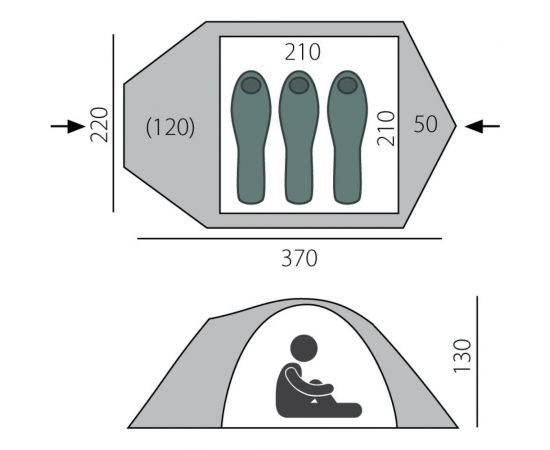 Палатка BTrace Talweg 3+ T0497 – изображение 3