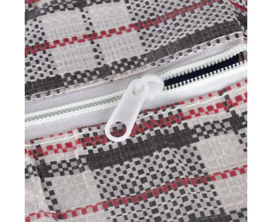 Хозяйственная сумка-баул ЛЮБАША полипропилен, 45x40x20 см, 36 литров, черно-красная, 130 г/м2 604696 – изображение 3