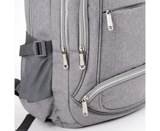 Универсальный рюкзак BRAUBERG 3 отделения, светло-серый, 46x31x18см 270762 – изображение 8