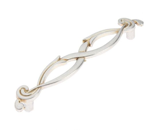 Ручка-скоба ТУНДРА PC172AS межцентровое расстояние 96 мм, цвет старинное серебро 3609854 