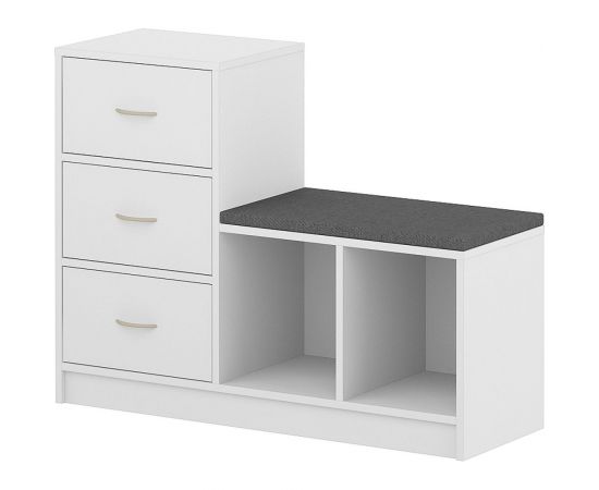 Обувница ФЕЛИКС 97.4x33x74.4 белый ПК-МКП-ГЛШ74Х97Я3/МН-В1-76 