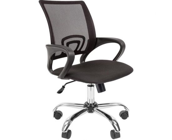 Кресло ООО Комус К-4 TC Net ткань чёрная, сетка чёрная, хром 1639943 