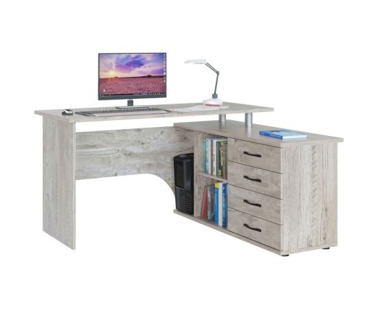 Компьютерный стол СОКОЛ правый дуб юкон КСТ-109П 00-00009493 