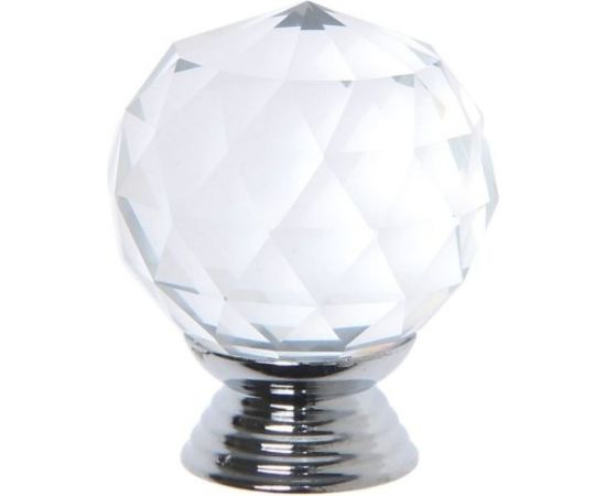 Ручка кнопка ТУНДРА ST001, d=30 мм, цвет хром 3609954 