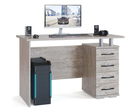 Компьютерный стол СОКОЛ дуб юкон КСТ-106.1 00-00009491 