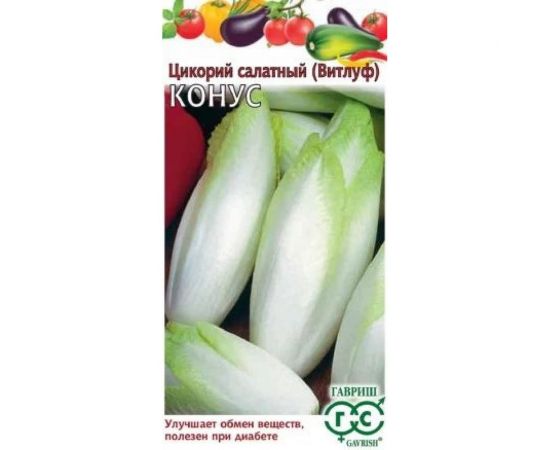 Семена ГАВРИШ Цикорий салатный Витлуф Конус 0.1 г 001657 