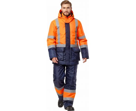 Костюм Эксперт Спецодежда Трасса Сигнал оранжевый/синий, р. 48-50, рост 170-176 6446000043748 