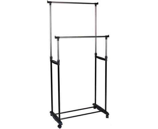Напольная вешалка Рыжий кот CR465 на колёсах, 2 перекладины CR465 78х42х93х168 см 312172 