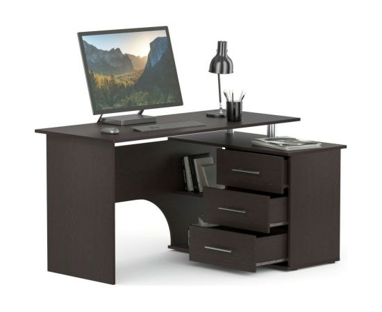 Компьютерный стол СОКОЛ правый венге КСТ-09 00-00010947 – изображение 2