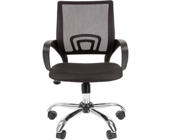 Кресло ООО Комус К-4 TC Net ткань чёрная, сетка чёрная, хром 1639943 – изображение 2
