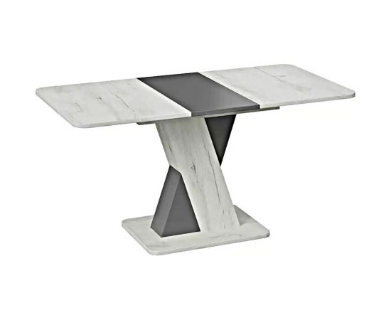 Обеденный раздвижной стол ТриЯ Люксембург тип 3, дуб крафт белый/серый 221390 – изображение 2