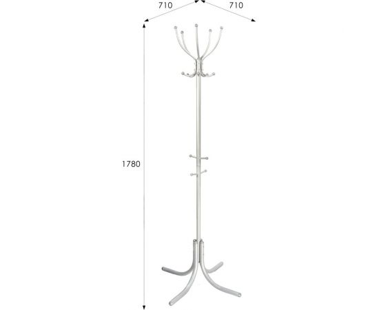 Напольная вешалка Мебелик М 10 металлик 2548 – изображение 2