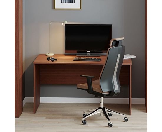 Рабочий офисный стол ФЕЛИКС 140x80x74.5 см миланский орех светлый ПК-ССМ-СТ140x80/Д-В3-35 – изображение 2