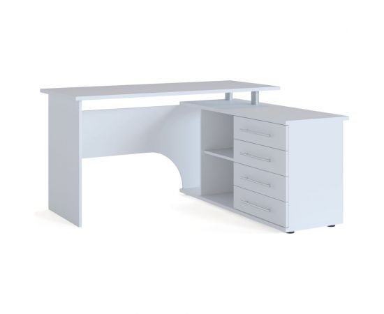 Компьютерный стол СОКОЛ правый белый КСТ-109П КСТ109ПБ6 – изображение 2