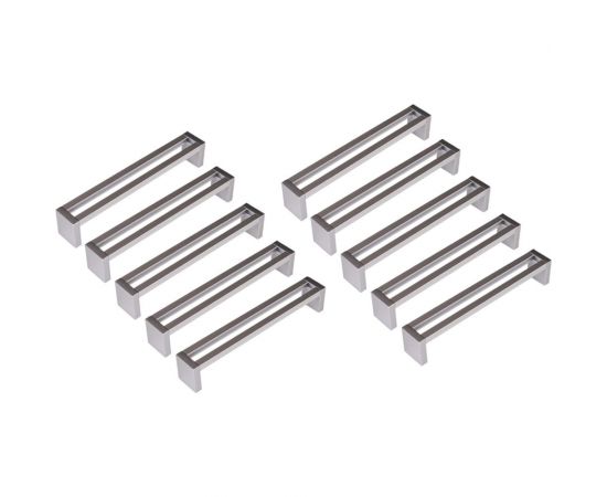 Ручка-скоба ОФК комплект из 10 штук, 8215-96 белый+золото Tr-00000989 – изображение 2