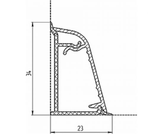 Плинтус ООО ДЕКОПЛИНТ ДЖОКЕР 3 № 7732 альмандин 3.05 м 06 882 – изображение 2