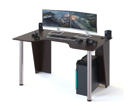 Компьютерный стол СОКОЛ венге КСТ-18 КСТ18В – изображение 2