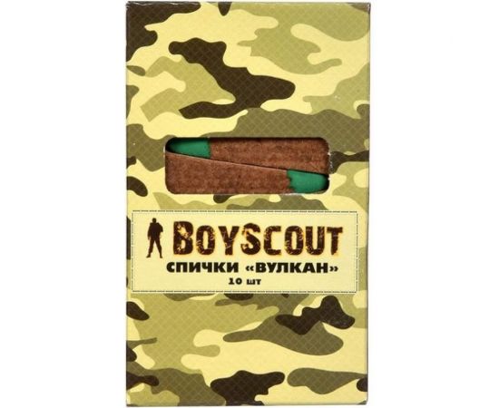 Спички Вулкан BOYSCOUT 60 мм, 10 шт длительного горения 61034 – изображение 2