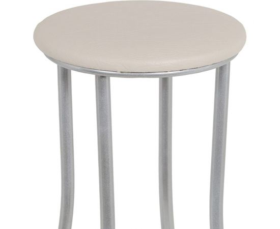 Высокий табурет ццц.Стулья.Сайт мягкий барный на металлокаркасе светлый 1625 – изображение 2