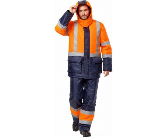Костюм Эксперт Спецодежда Трасса Сигнал оранжевый/синий, р. 48-50, рост 170-176 6446000043748 – изображение 2