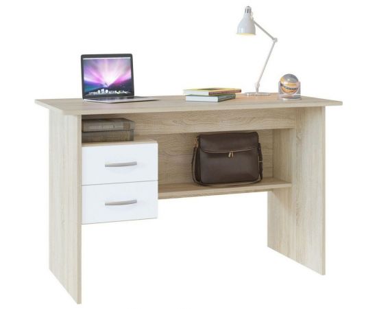 Письменный стол СОКОЛ дуб сонома/белый СПм-07.1 СПм071С5б6 – изображение 2