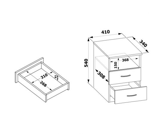 Тумба СОКОЛ КТ-09.1 белый 00-00011699 – изображение 3