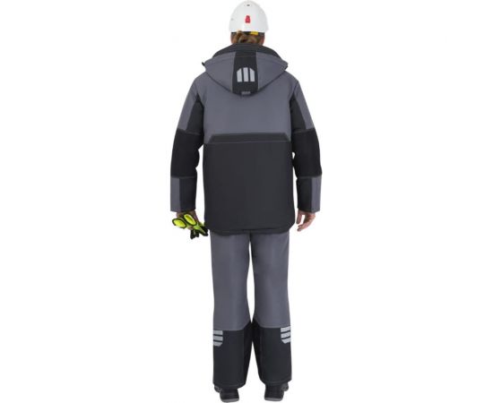 Утеплённая куртка iForm ЭДВАНС, серый-т.серый-лимонная отделка, р. 104-108, рост 170-176 Кур 662/104/170 – изображение 3